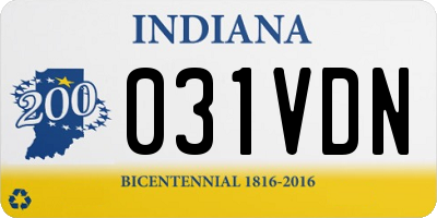 IN license plate 031VDN