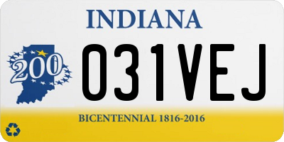 IN license plate 031VEJ