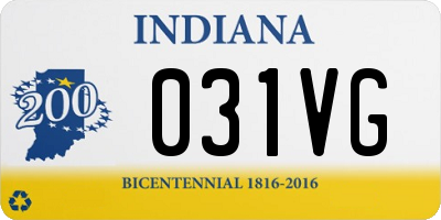 IN license plate 031VG