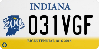 IN license plate 031VGF