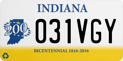 IN license plate 031VGY