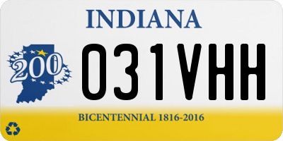 IN license plate 031VHH