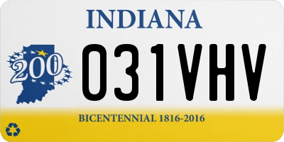IN license plate 031VHV