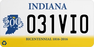 IN license plate 031VIO