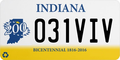 IN license plate 031VIV
