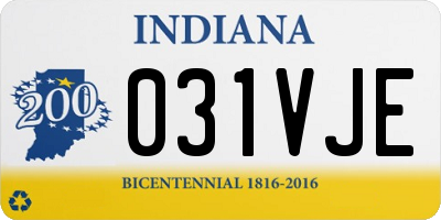 IN license plate 031VJE
