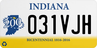 IN license plate 031VJH