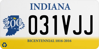 IN license plate 031VJJ