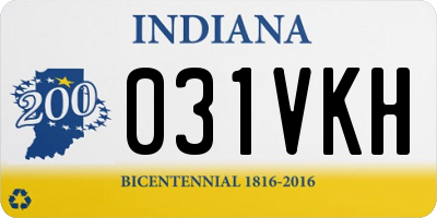IN license plate 031VKH