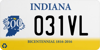 IN license plate 031VL