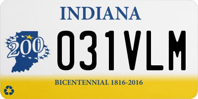 IN license plate 031VLM