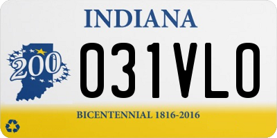 IN license plate 031VLO