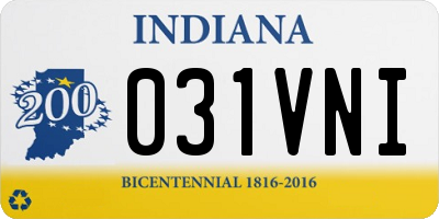 IN license plate 031VNI