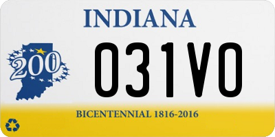 IN license plate 031VO