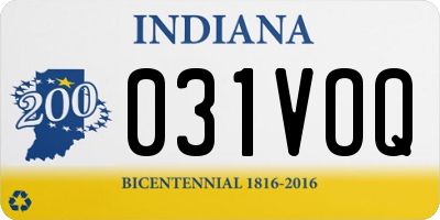 IN license plate 031VOQ