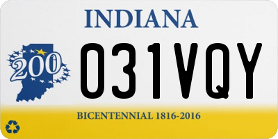 IN license plate 031VQY