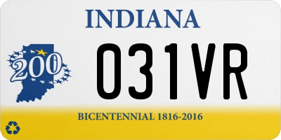 IN license plate 031VR