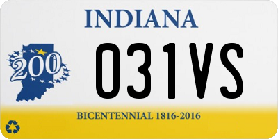 IN license plate 031VS