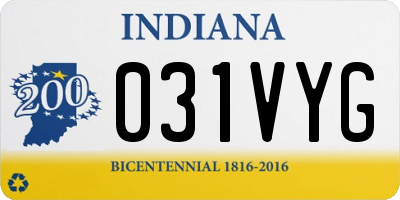 IN license plate 031VYG