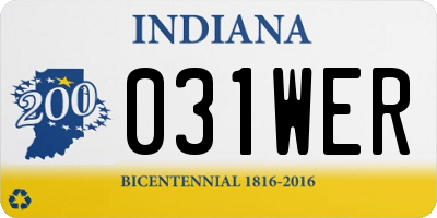 IN license plate 031WER