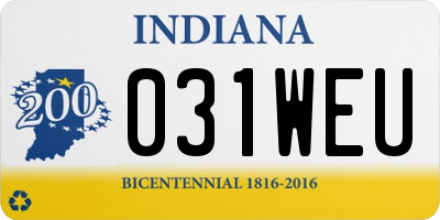 IN license plate 031WEU