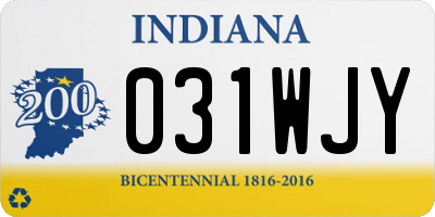 IN license plate 031WJY