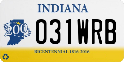 IN license plate 031WRB