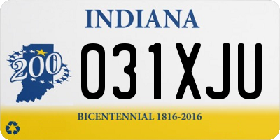 IN license plate 031XJU