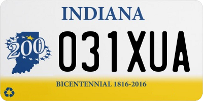 IN license plate 031XUA