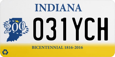 IN license plate 031YCH