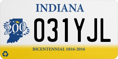 IN license plate 031YJL
