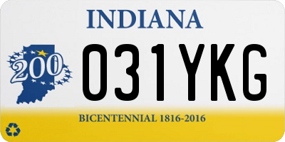 IN license plate 031YKG