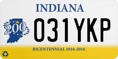 IN license plate 031YKP