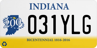 IN license plate 031YLG