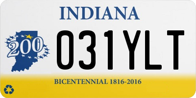 IN license plate 031YLT
