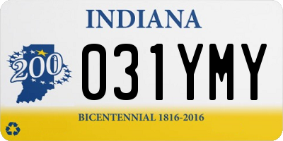 IN license plate 031YMY
