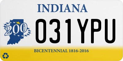 IN license plate 031YPU