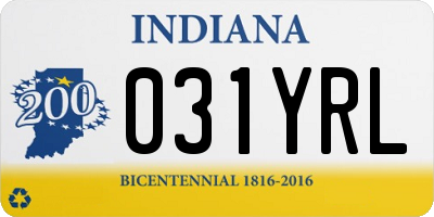 IN license plate 031YRL