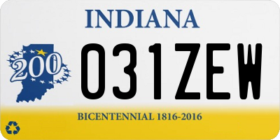 IN license plate 031ZEW