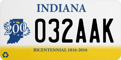 IN license plate 032AAK