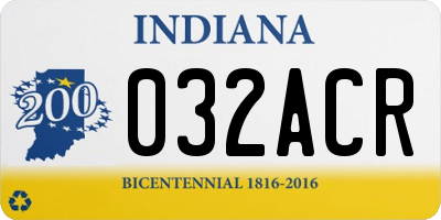 IN license plate 032ACR