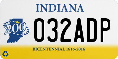 IN license plate 032ADP
