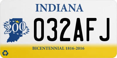 IN license plate 032AFJ