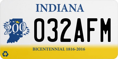IN license plate 032AFM