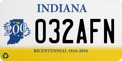 IN license plate 032AFN