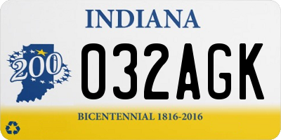 IN license plate 032AGK