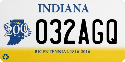 IN license plate 032AGQ