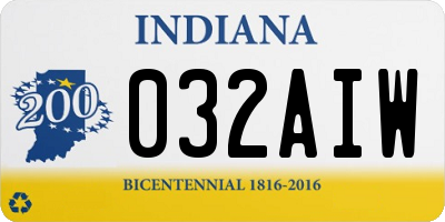 IN license plate 032AIW