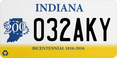IN license plate 032AKY