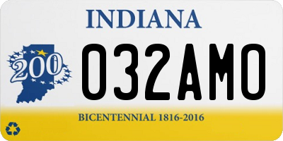 IN license plate 032AMO